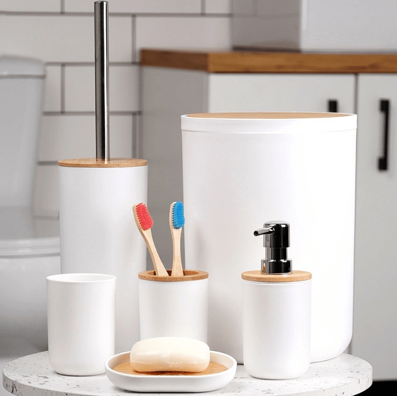 Baltas vonios komplektas 6vnt. - LUCA