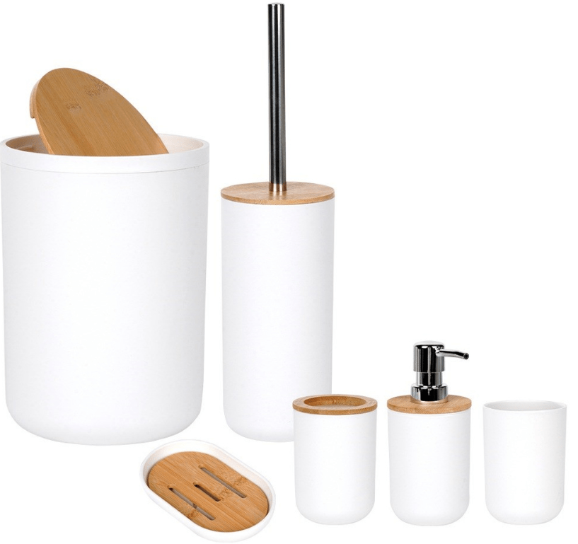 Baltas vonios komplektas 6vnt. - LUCA