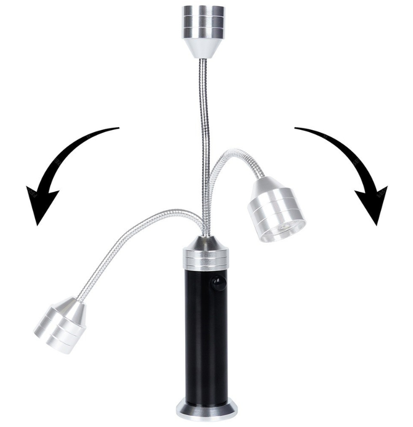 Magnetinis LED grilio apšvietimas, reguliuojamas 24cm.