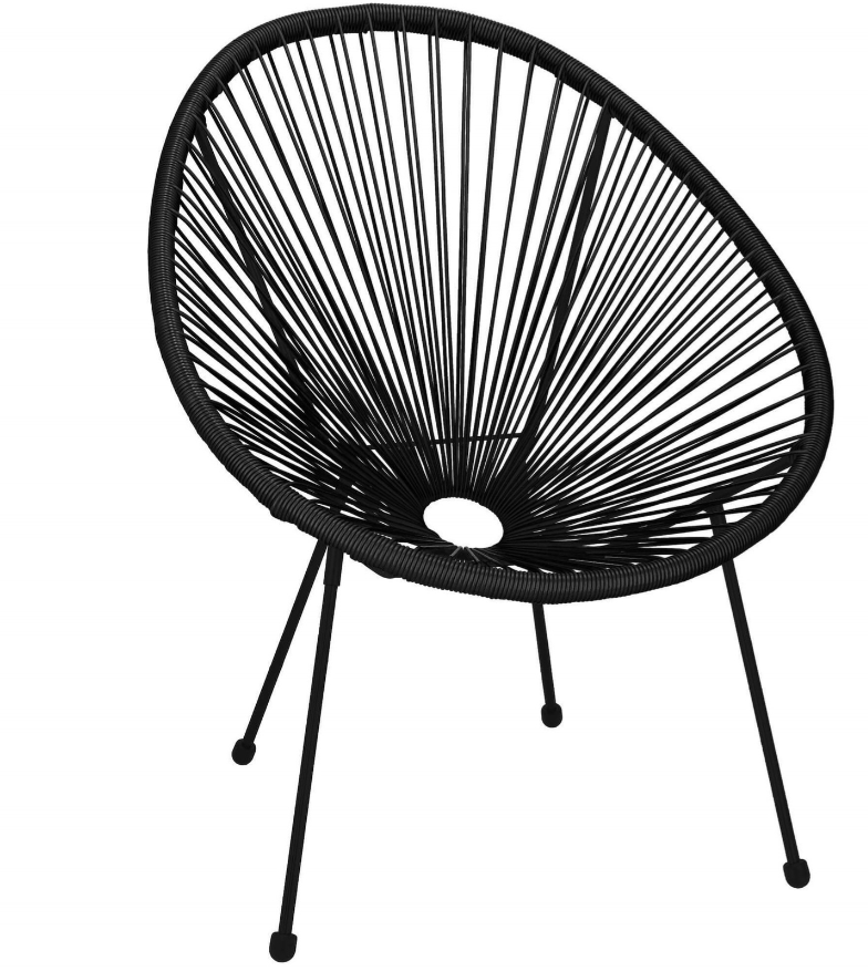 Rotango terasos baldai, grūdinto stiklo stalas, 2 ažūriniai foteliai, juoda sofa.