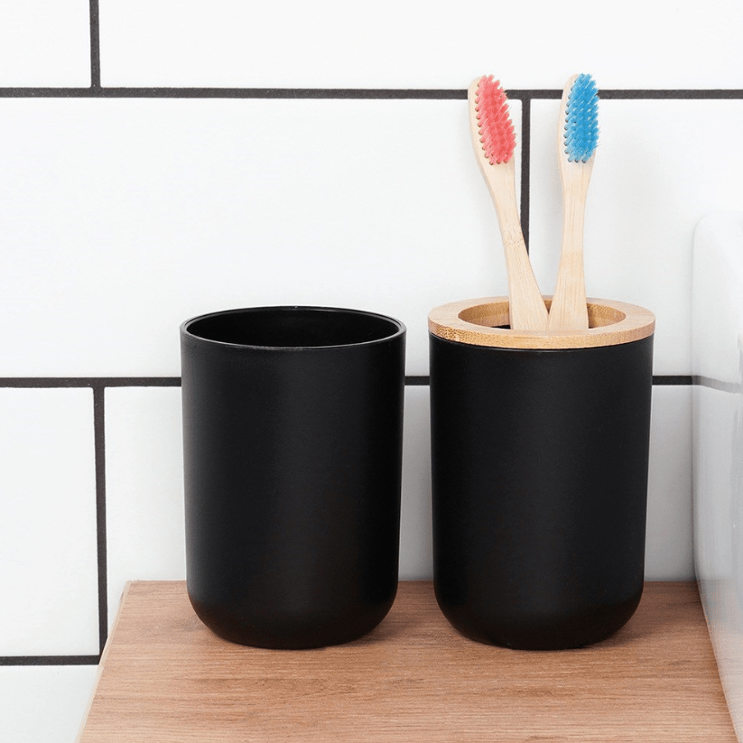 Juodas vonios komplektas 6vnt. - LUCA