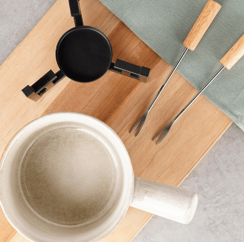 Porcelianinis fondiu rinkinys 450 ml, 4 vnt. - LUCA