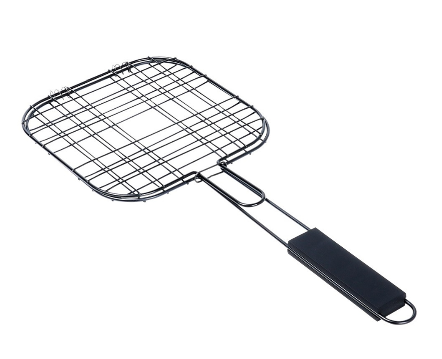 Grotelės mėsai, burgeriams kepti. Nelimpančios ir metalinės - 49x21cm.