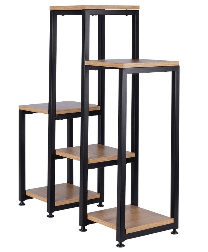 6 pakopų metalinis gėlių stovas, 80 cm - LUCA