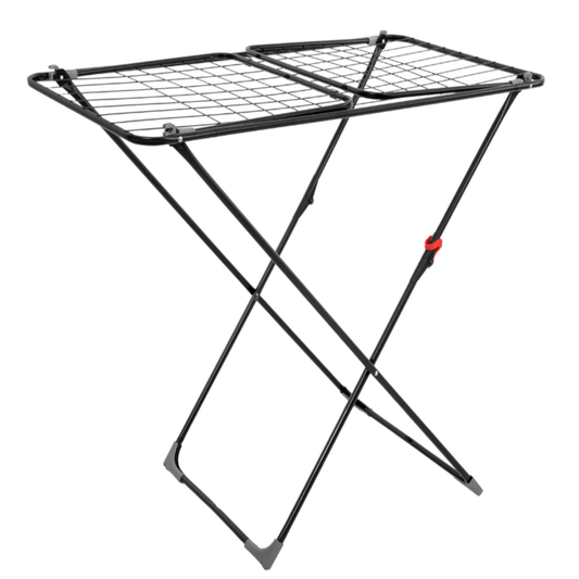 3 viename skalbinių džiovyklė su pakeltais sparnais