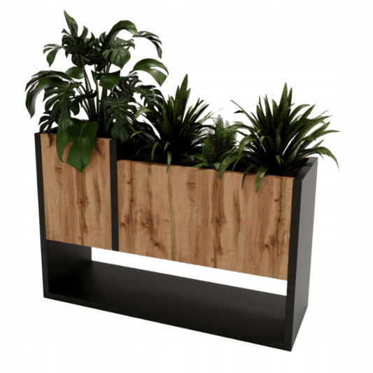 Modernus gėlių lovelis be įdėklo, pagamintas iš laminuotos plokštės, 64,5 cm pločio