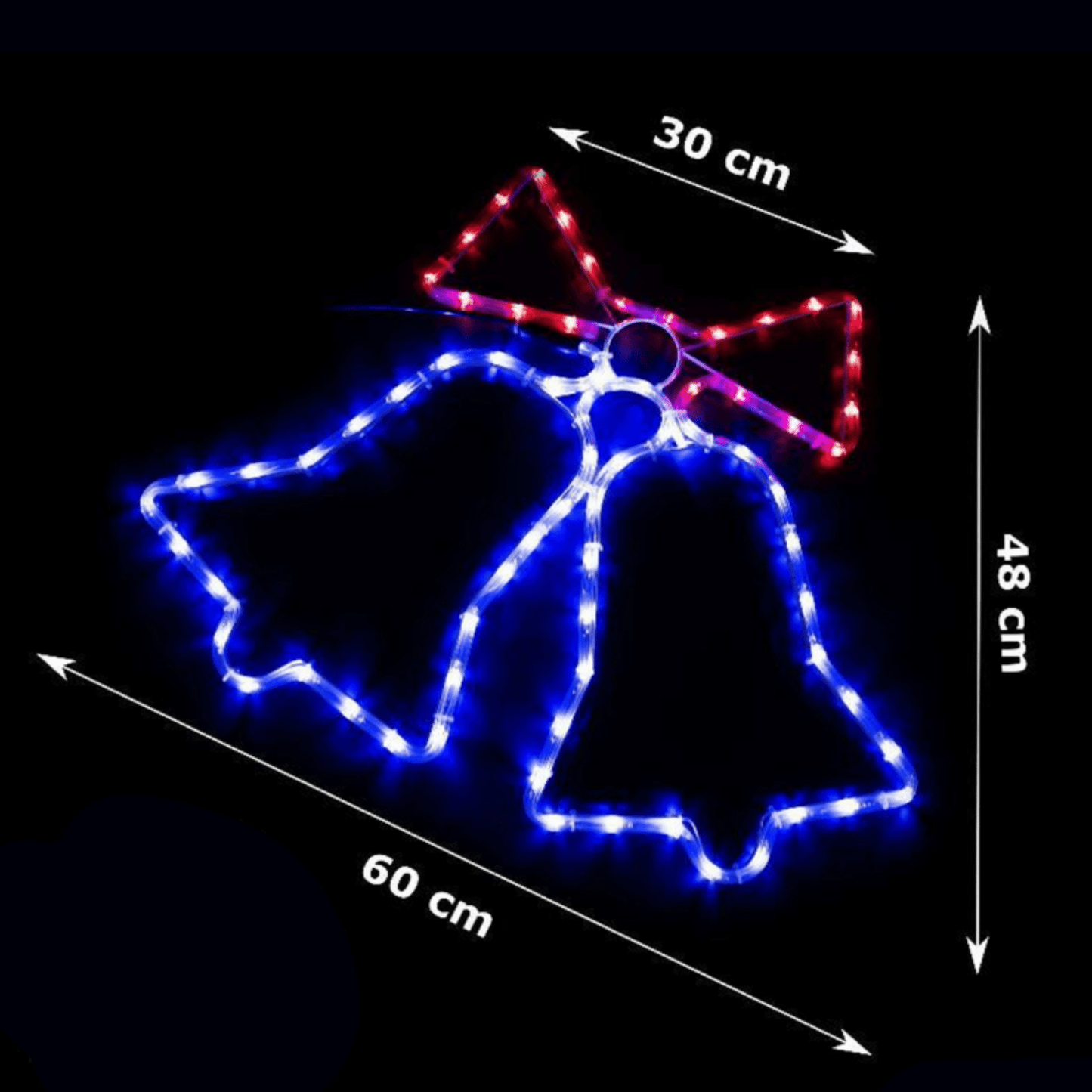 Šviečiančios kalėdinės dekoracijos XXL dydžio pakabos papuošalai