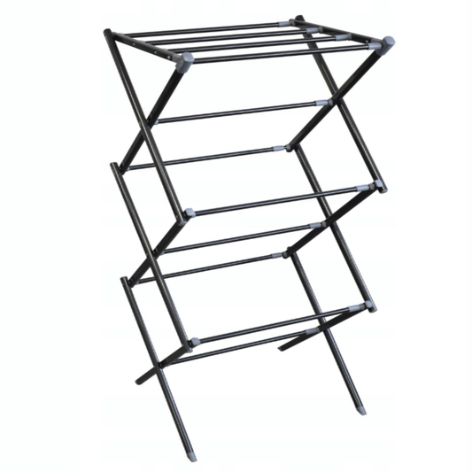 Kompaktiška drabužių džiovykla – lengvai telpa į dušo kabiną.