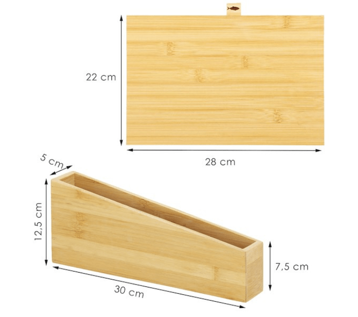 Kompaktiškas pjaustymo lentų laikymo sprendimas su stovu