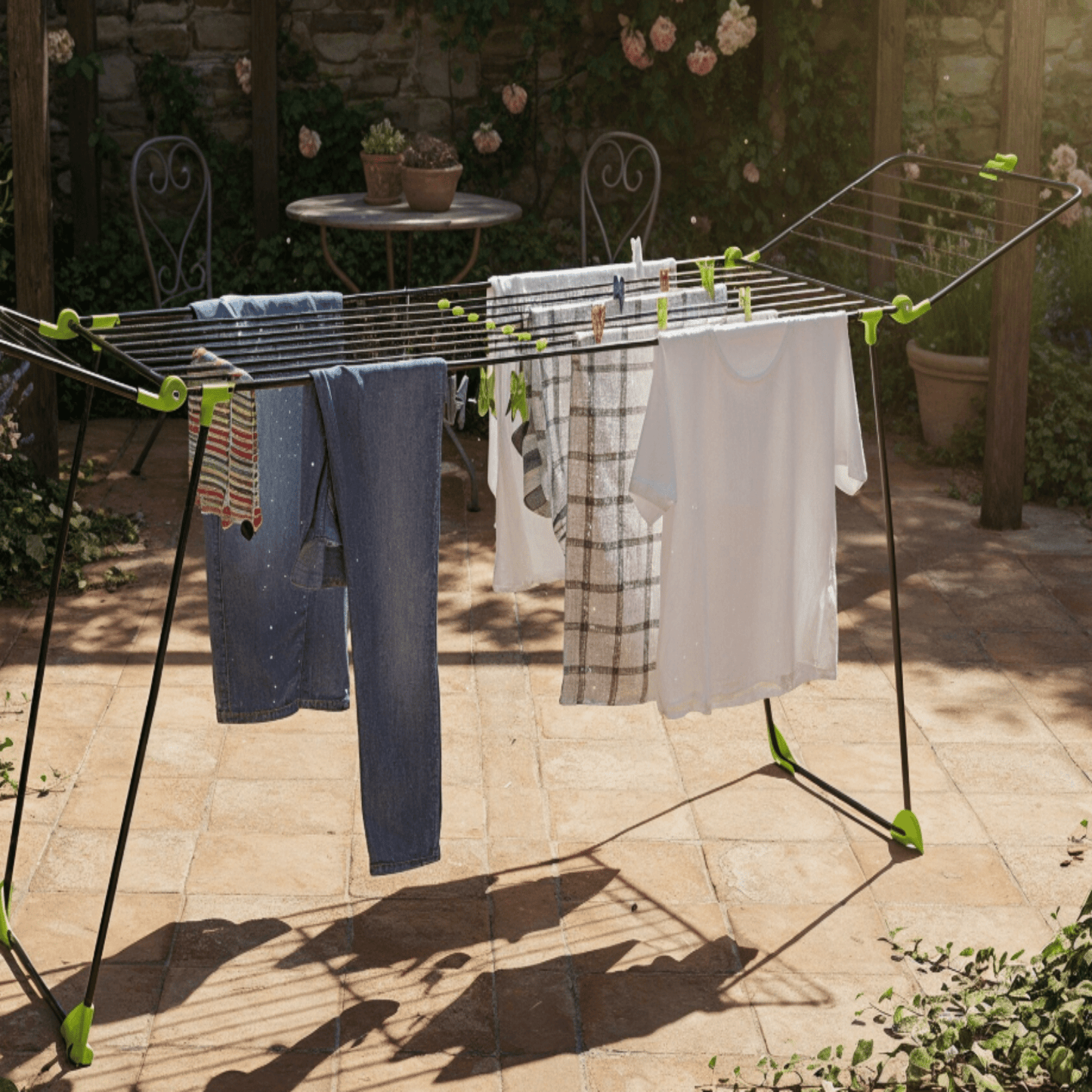 Didelės talpos teleskopinė skalbinių džiovyklė 30 metrų