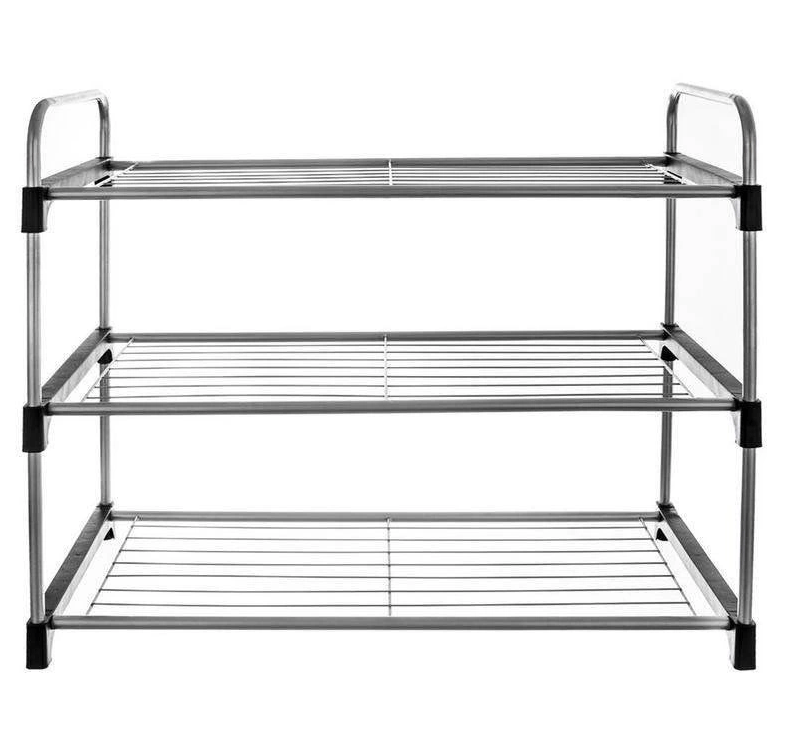 3 lygių metalinė batų lentyna - LUCA