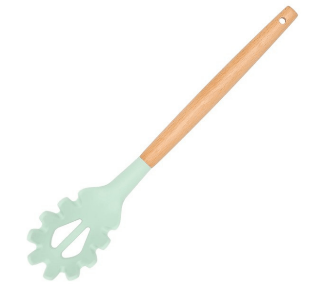 Virtuvės įrankiai iš 12vnt. silikoniniai, žalsvi. - LUCA