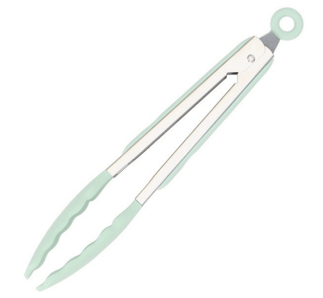 Virtuvės įrankiai iš 12vnt. silikoniniai, žalsvi. - LUCA