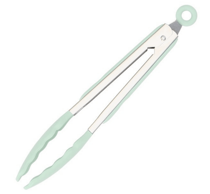 Virtuvės įrankiai iš 12vnt. silikoniniai, žalsvi. - LUCA