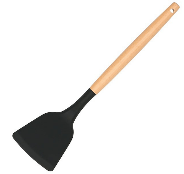 Virtuvės įrankiai iš 12vnt. silikoniniai, juodi. - LUCA