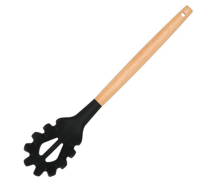 Virtuvės įrankiai iš 12vnt. silikoniniai, juodi. - LUCA