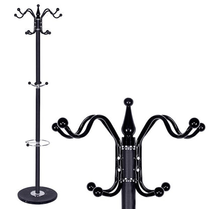 Drabužių kabykla, 174cm juodo marmuro grindų stovas