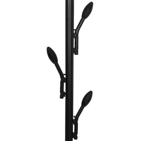 Metalinė drabužių kabykla 146x110x40 cm, stovima, juoda - LUCA