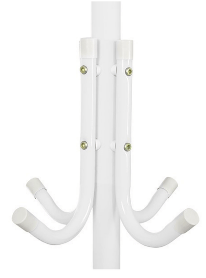 Drabužių kabykla 177cm. balta su baltu stovu - LUCA