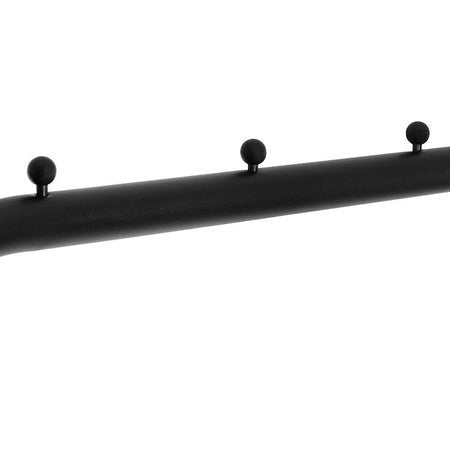 Metalinė drabužių kabykla 146x110x40 cm, stovima, juoda - LUCA