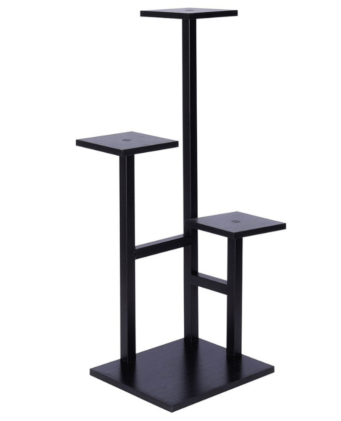 4 pakopų metalinis gėlių stovas, 84 cm - LUCA