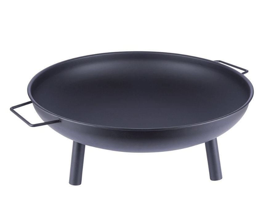 Metalinė juoda sodo laužavietė su rankenomis, 58cm. - LUCA