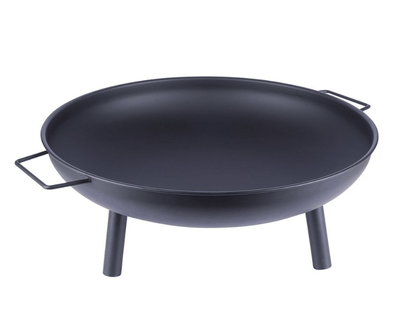 Metalinė juoda sodo laužavietė su rankenomis, 58cm. - LUCA