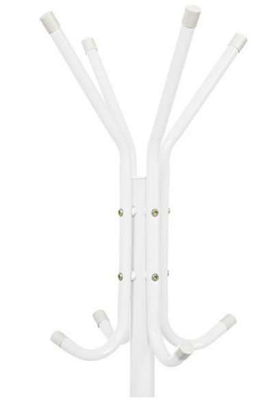 Drabužių kabykla 177cm. balta su baltu stovu - LUCA