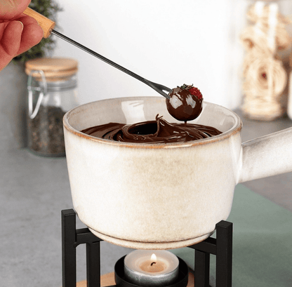 Porcelianinis fondiu rinkinys 450 ml, 4 vnt. - LUCA