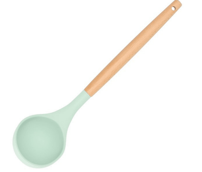 Virtuvės įrankiai iš 12vnt. silikoniniai, žalsvi. - LUCA