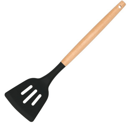 Virtuvės įrankiai iš 12vnt. silikoniniai, juodi. - LUCA