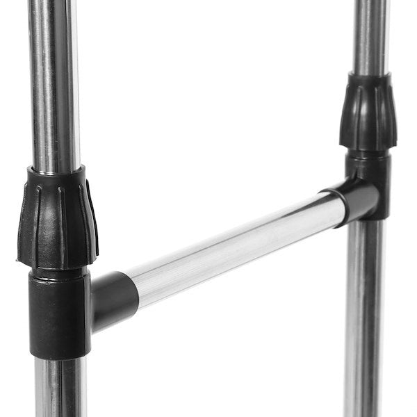 Mobili drabužių kabykla 85-150cm, teleskopinis stovas ant ratukų