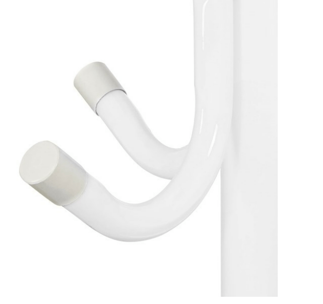 Drabužių kabykla 177cm. balta su baltu stovu - LUCA