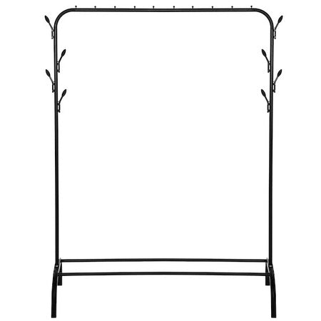 Metalinė drabužių kabykla 146x110x40 cm, stovima, juoda - LUCA