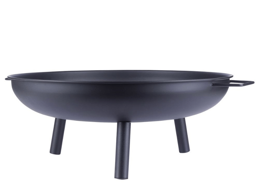 Metalinė juoda sodo laužavietė su rankenomis, 58cm. - LUCA