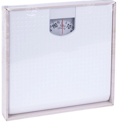 Baltos mechaninės vonios svarstyklės iki 120kg - LUCA