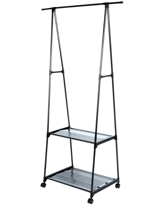 Drabužų kabykla ant ratukų 88x44x160 cm. - LUCA