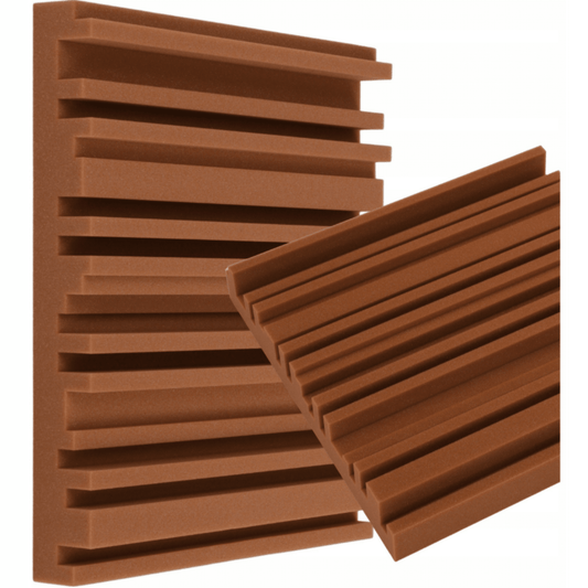 Ruda akustinė dekoratyvinė plokštė Equalizer 50x50x7 cm