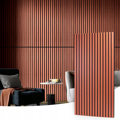 Akustinės sienų plokštės su MDF lamelėmis 4 vnt. komplektas 2,88 m²