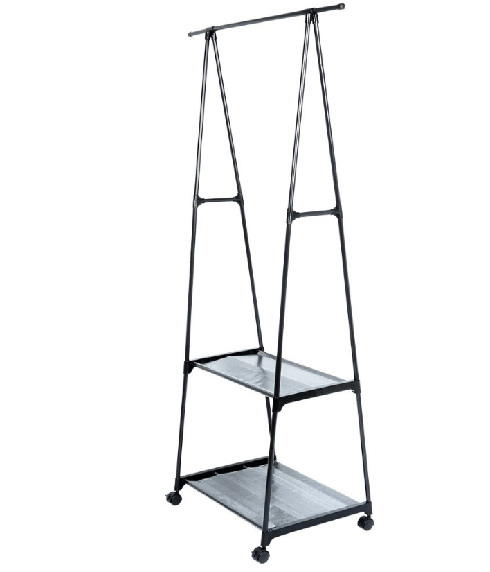 Drabužų kabykla ant ratukų 88x44x160 cm. - LUCA