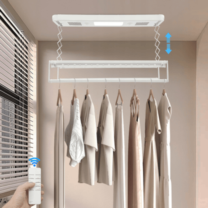 Automatinė lubinė skalbinių džiovyklė nuleidžiama iki 110 cm
