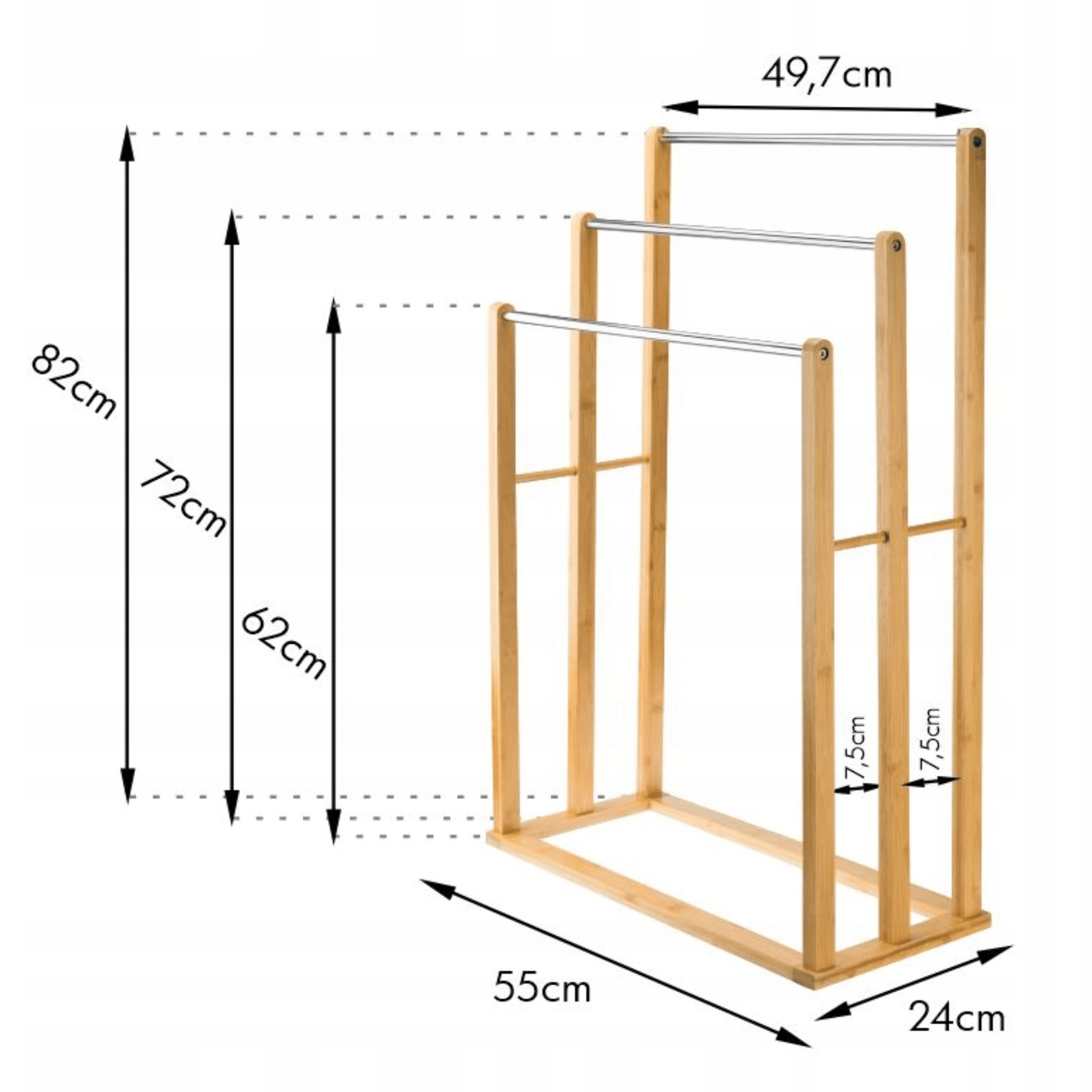 Matmenų palyginimas – parodytas strypų aukščių skirtumas