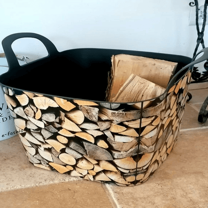 Tvirtas ir lankstus plastikinis konteineris su dekoratyviniu dizainu
