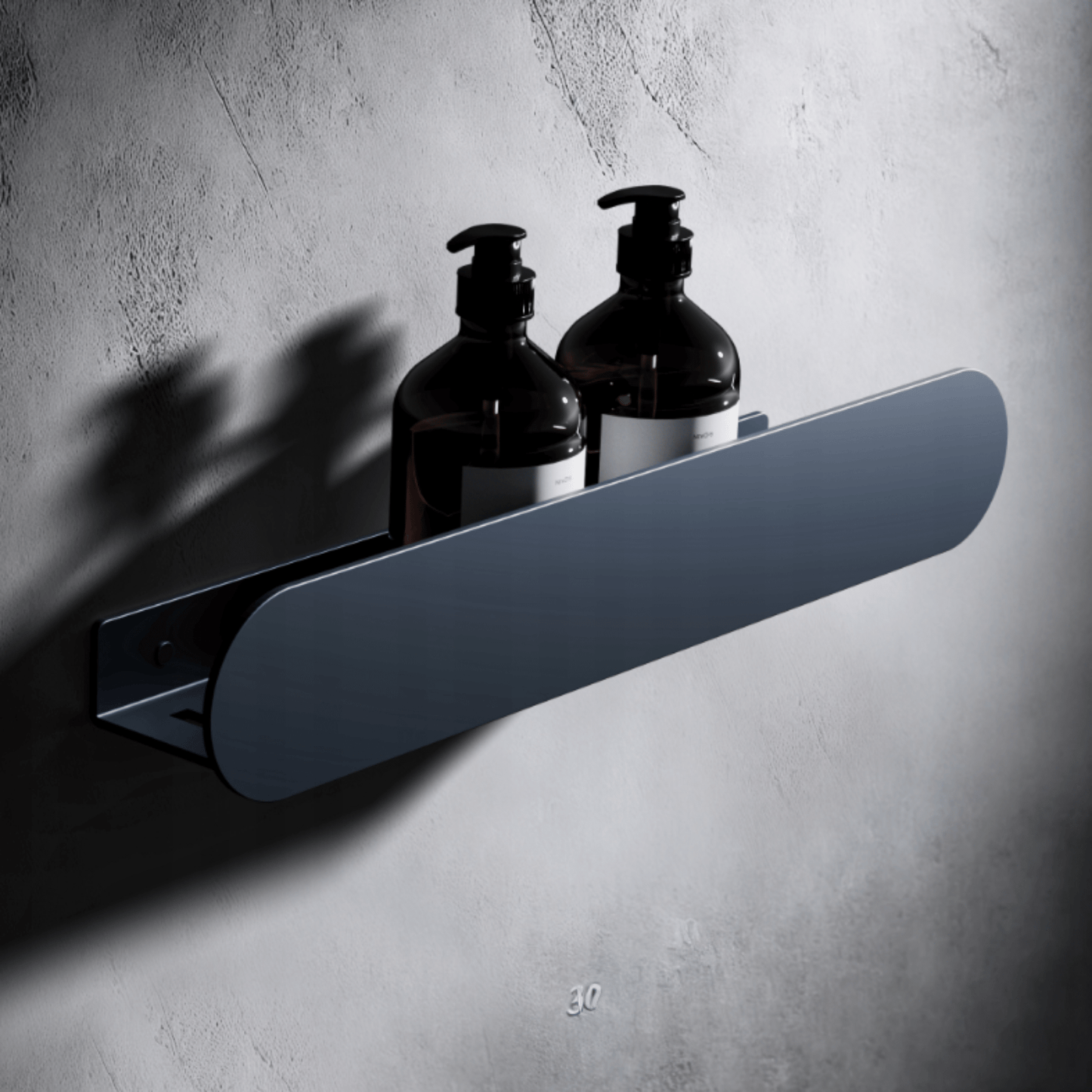 Minimalistinio dizaino dušo lentynėlė su nemokamu dozatoriumi
