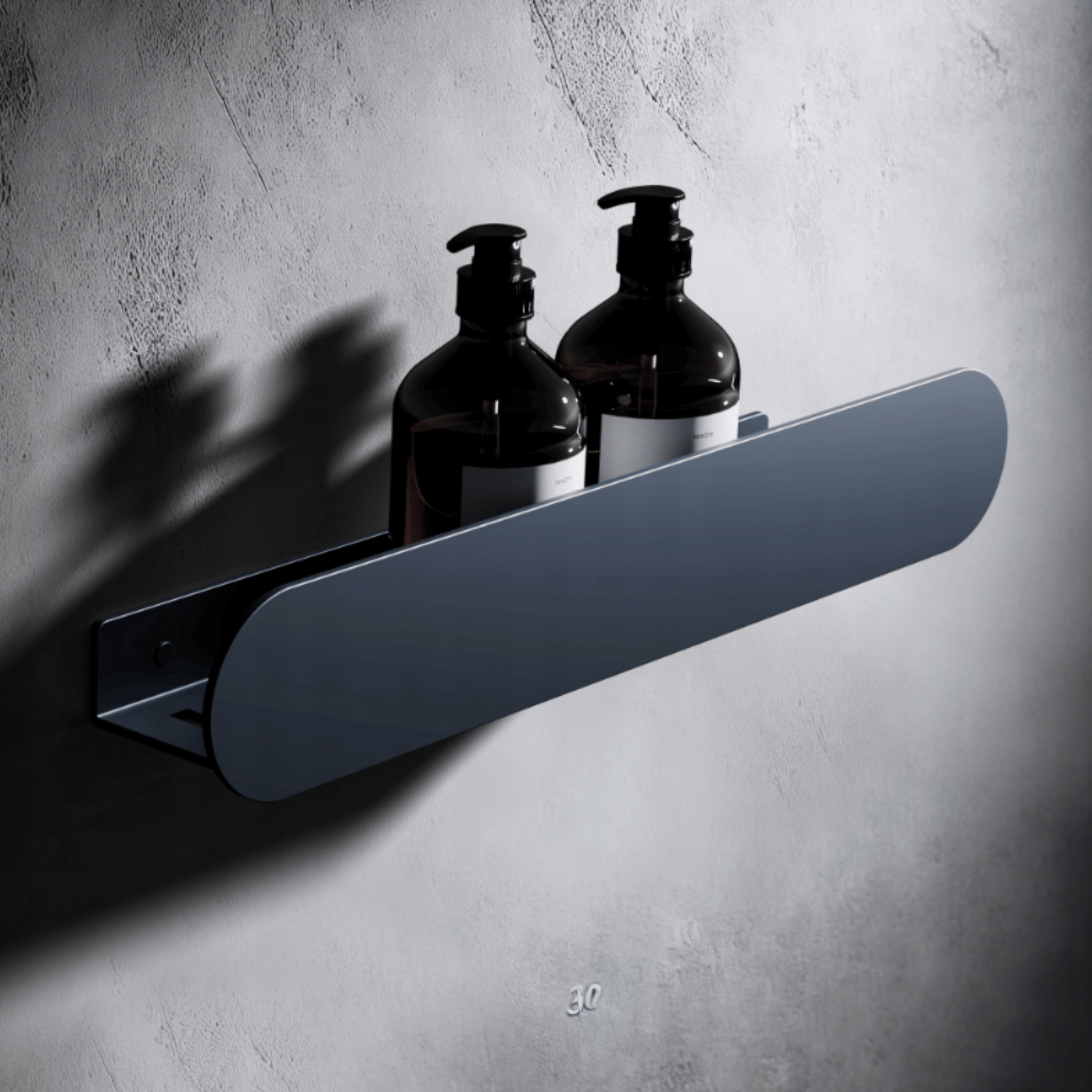 Minimalistinio dizaino dušo lentynėlė su nemokamu dozatoriumi
