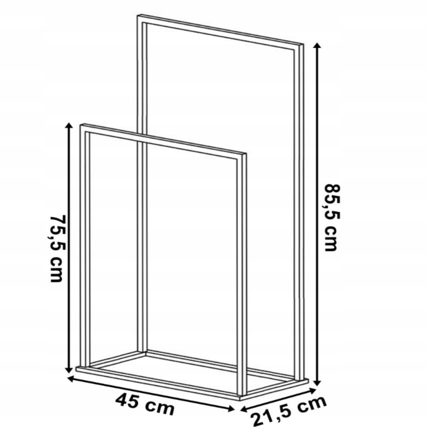 kabyklos visi išmatavimai, aukšta ji, tvirta ir sveria 2kg.