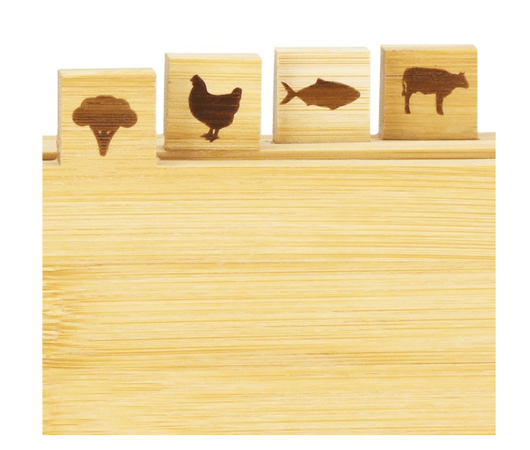 Virtuvės lentelių rinkinys – antibakterinės bambuko lentos