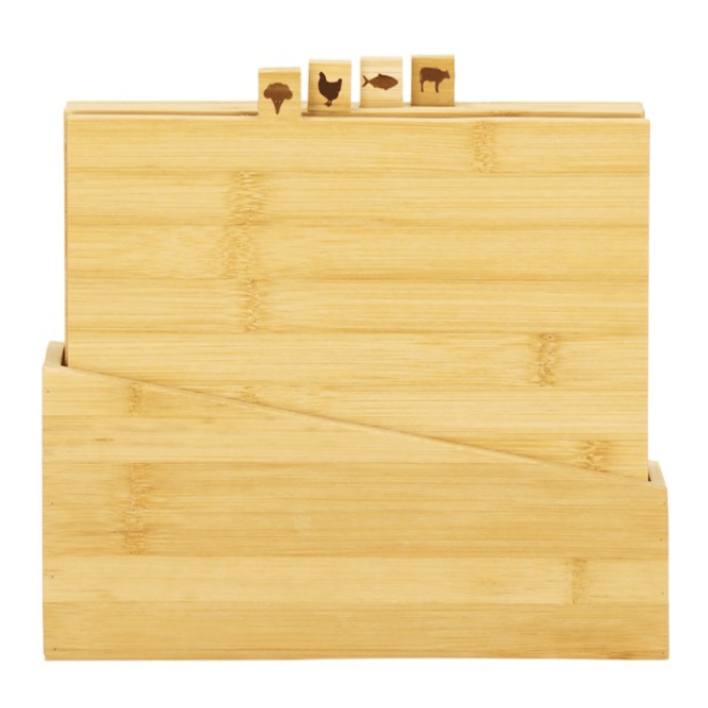 4 pjaustymo lentelių rinkinys higienai ir tvarkai virtuvėje