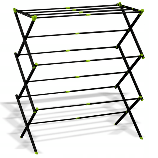 Vertikali drabužių džiovyklė balkonui, tvirta plieninė konstrukcija