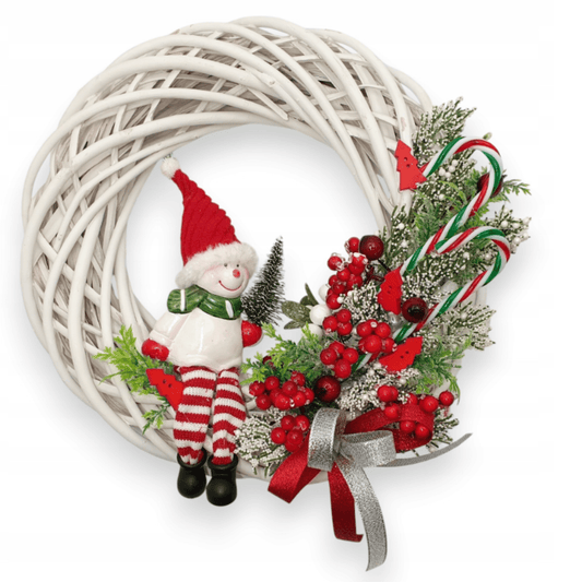 Kalėdinis stalo ir sienos vainikas 30 cm – jauki žiemos puošmena